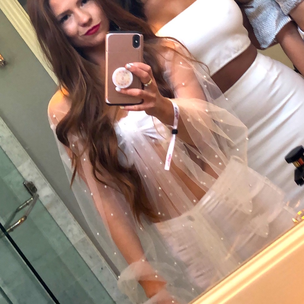 Pearl White Coverup